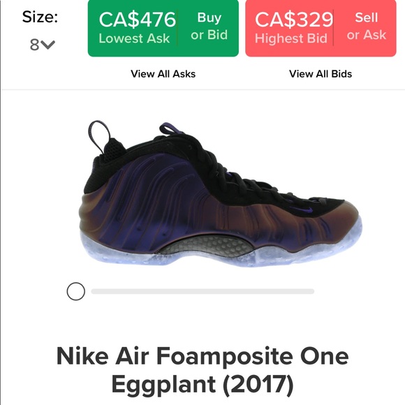 Nike Eggplant Foamposite - Picture 7 of 7